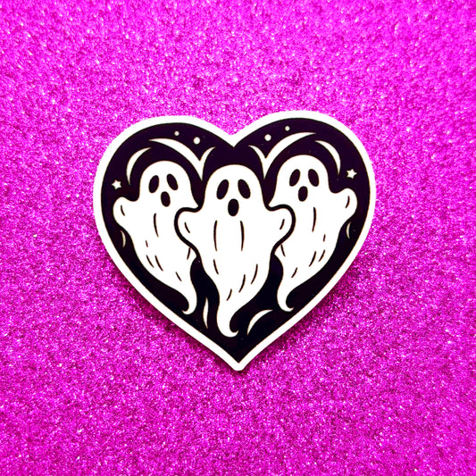FREE GIFT - Heart Ghost Pin