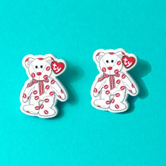 Sweetheart Beanie Bear Post Earrings