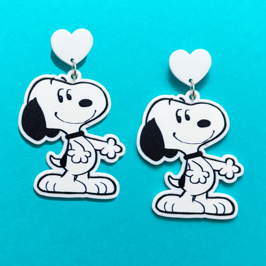 Happy Beagle Drop Earrings