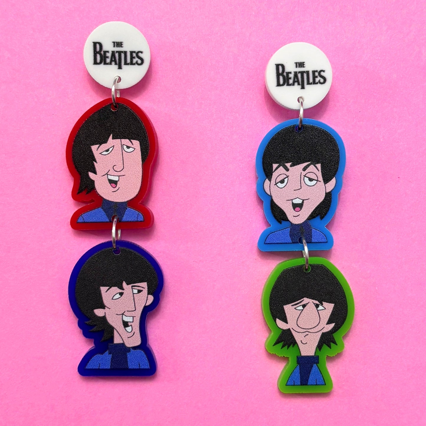 Fab Four Tiered Drop Earrings