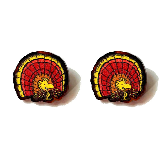 Woodstock Turkey Post Earrings