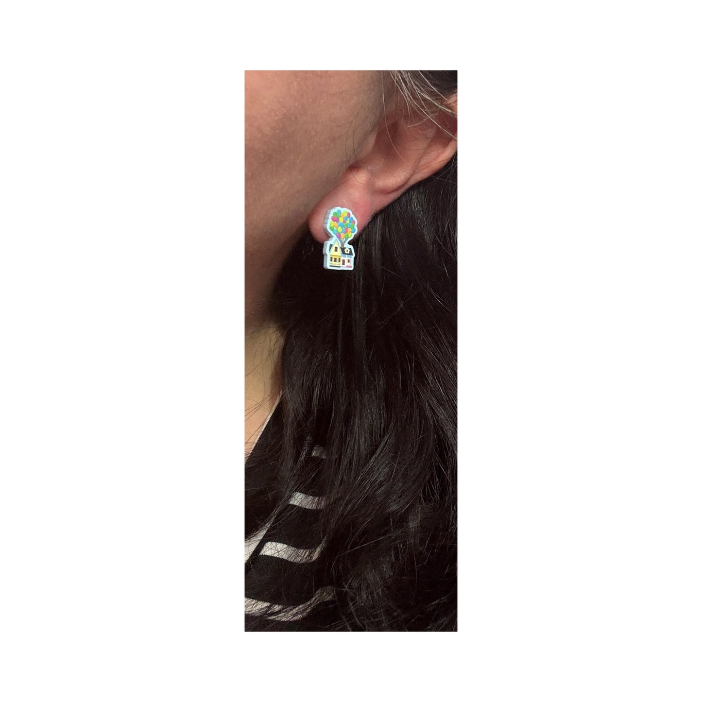 Up House Post Earrings