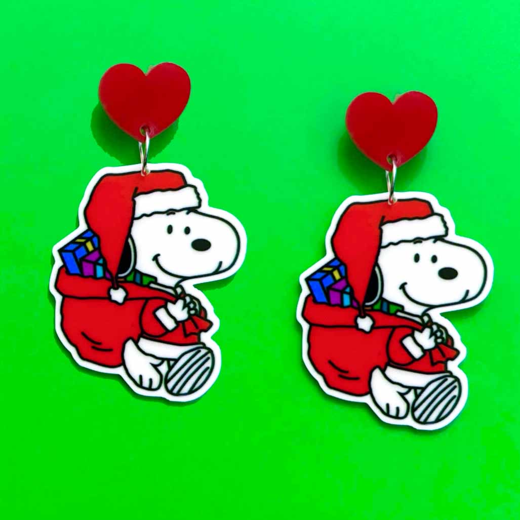 Santa Snoop Drop Earrings
