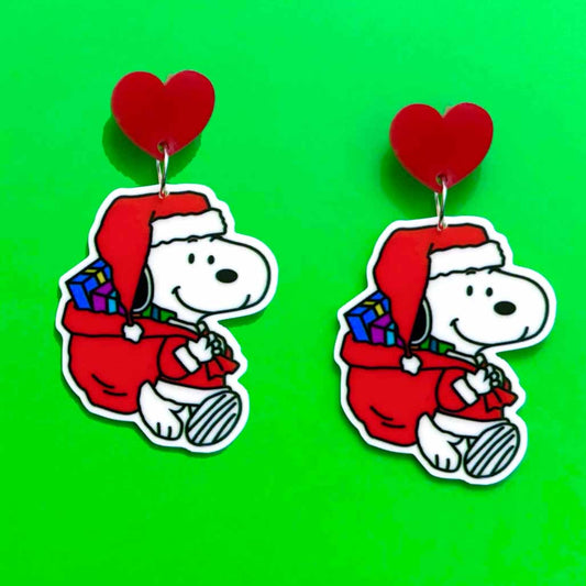 Santa Snoop Drop Earrings