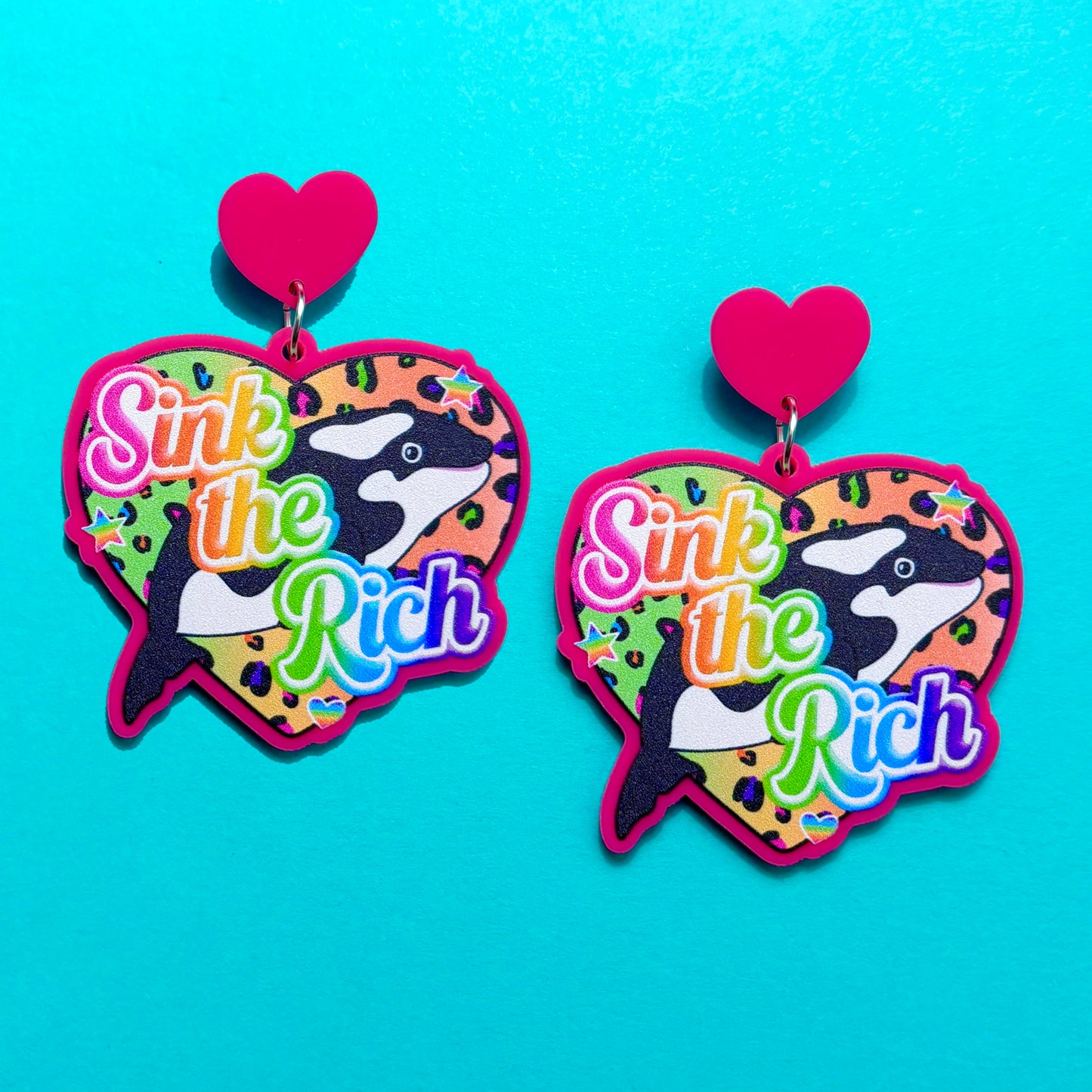 Sink The Rich Drop Earrings