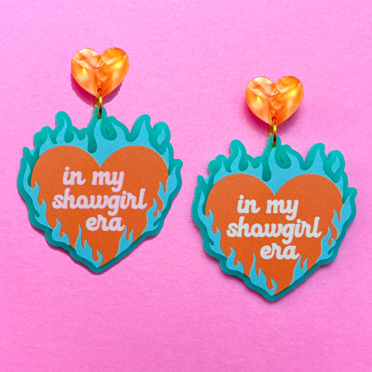 Showgirl Era Heart Drop Earrings