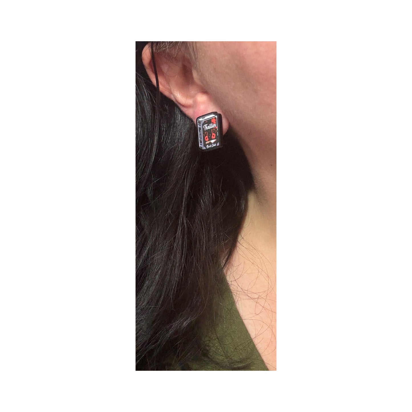 Thriller Book Club Post Earrings