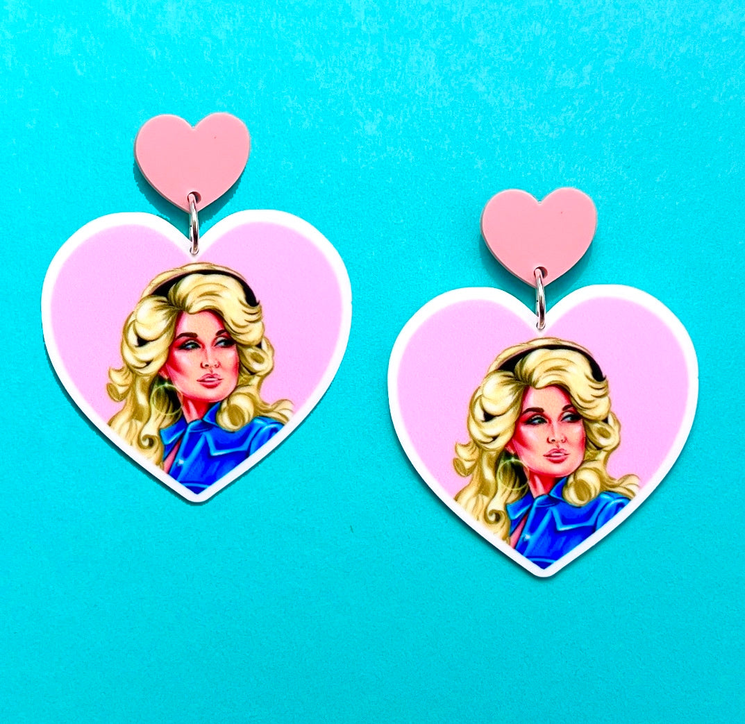 Dolly Heart Drop Earrings