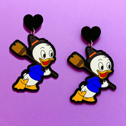 Dewey Witch Duck Drop Earrings