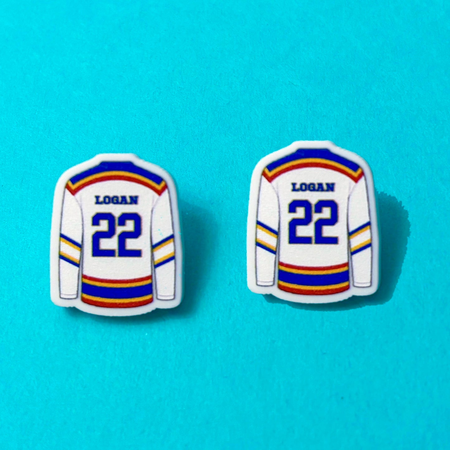 Logan Jersey Post Earrings