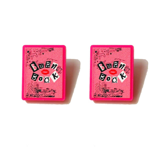 Burn Book Post Earrings