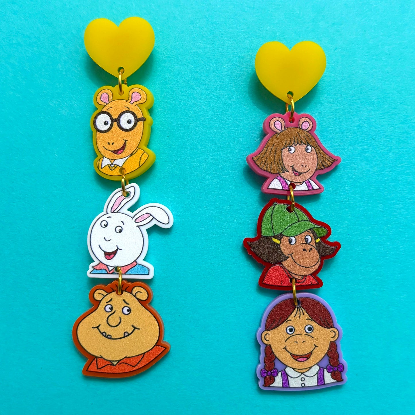 Aardvark & Friends Tiered Drop Earrings