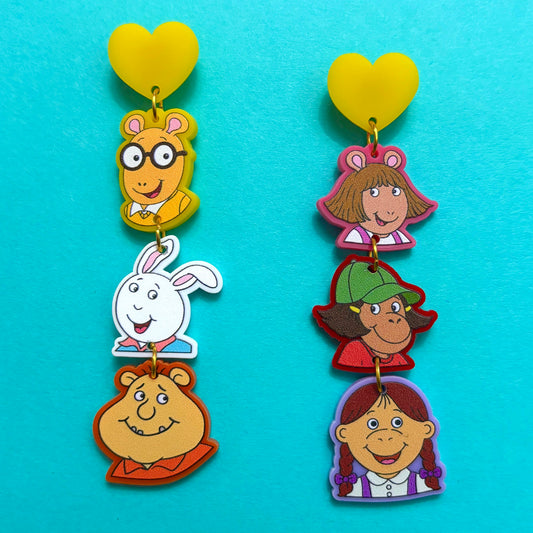 Aardvark & Friends Tiered Drop Earrings