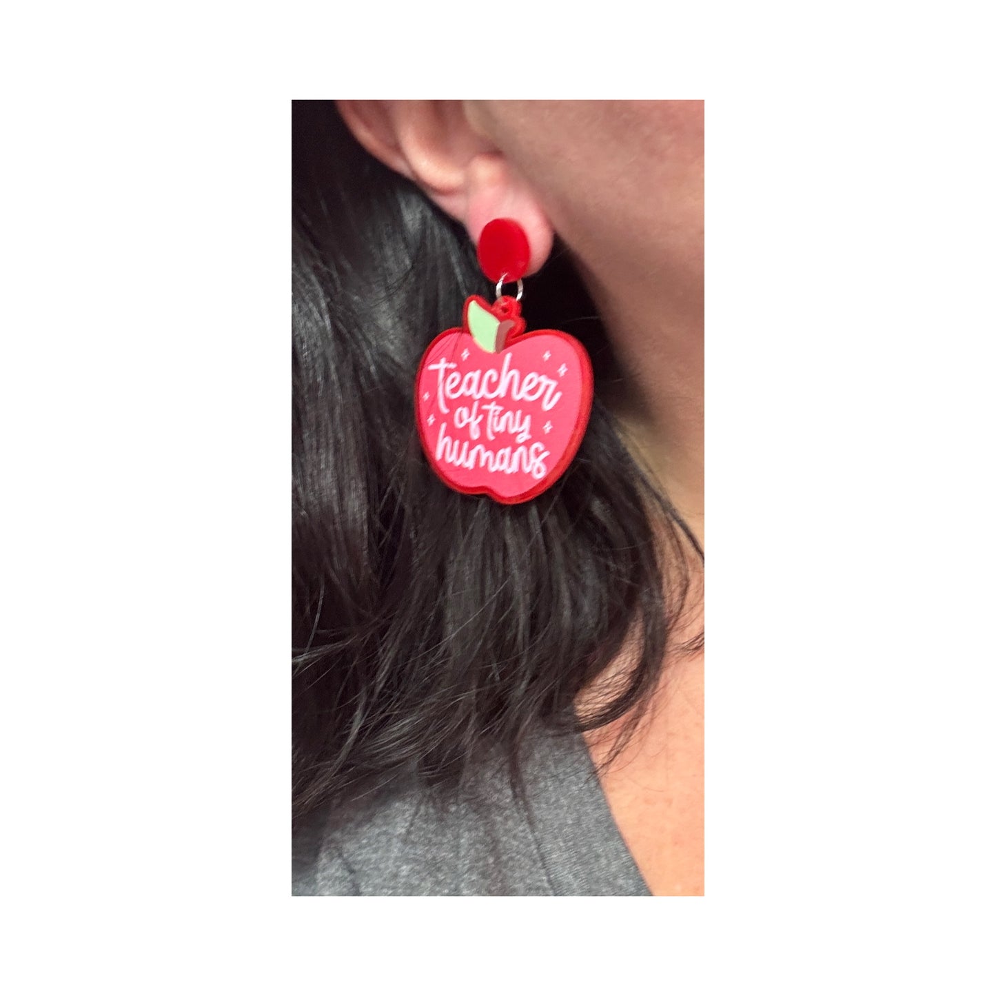 Teacher of Tiny Humans Drop Earrings