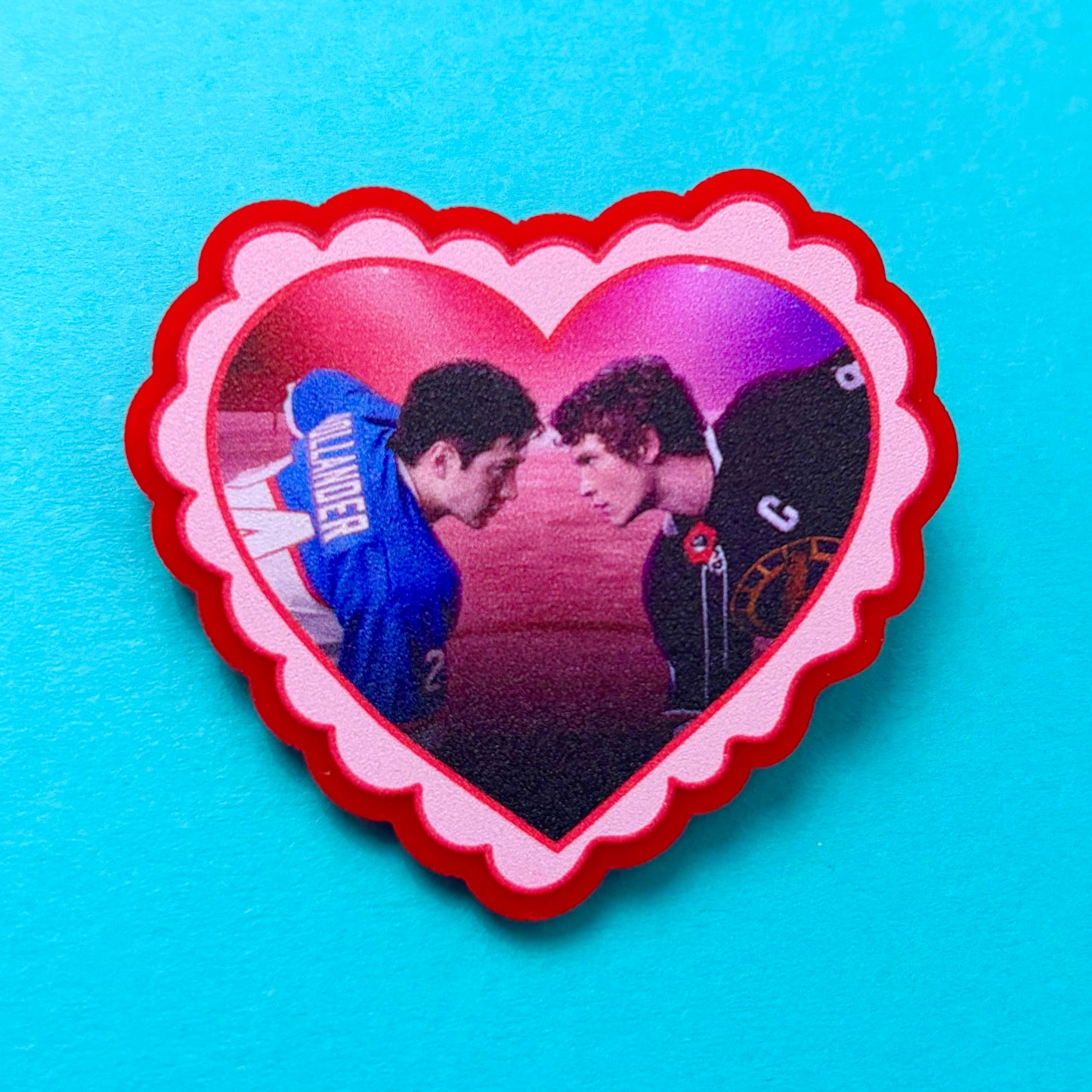 Shane & Ilya Red Heart Pin