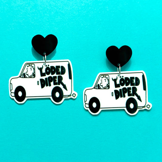 Loded Diaper Drop Earrings