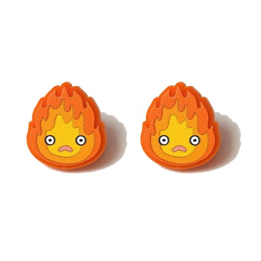 Calcifer Post Earrings