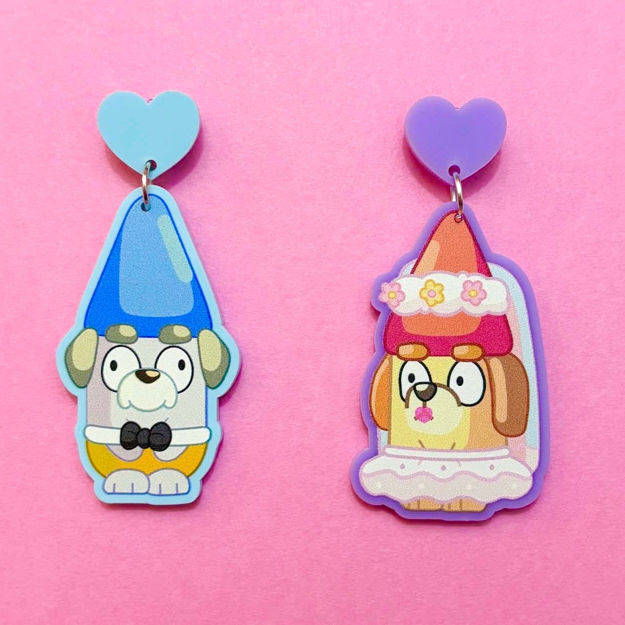 Gnome Wedding Drop Earrings