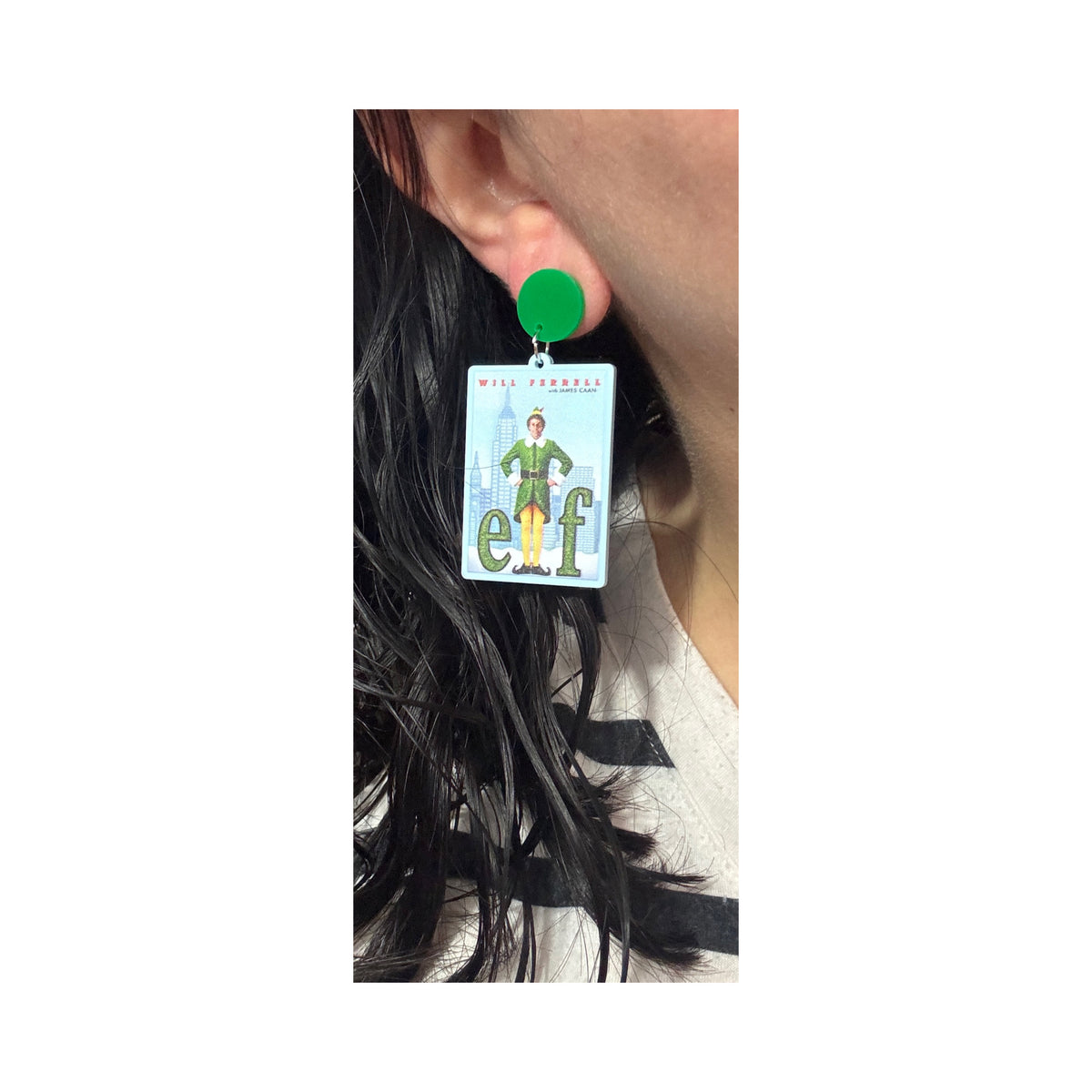 Elf Movie Drop Earrings