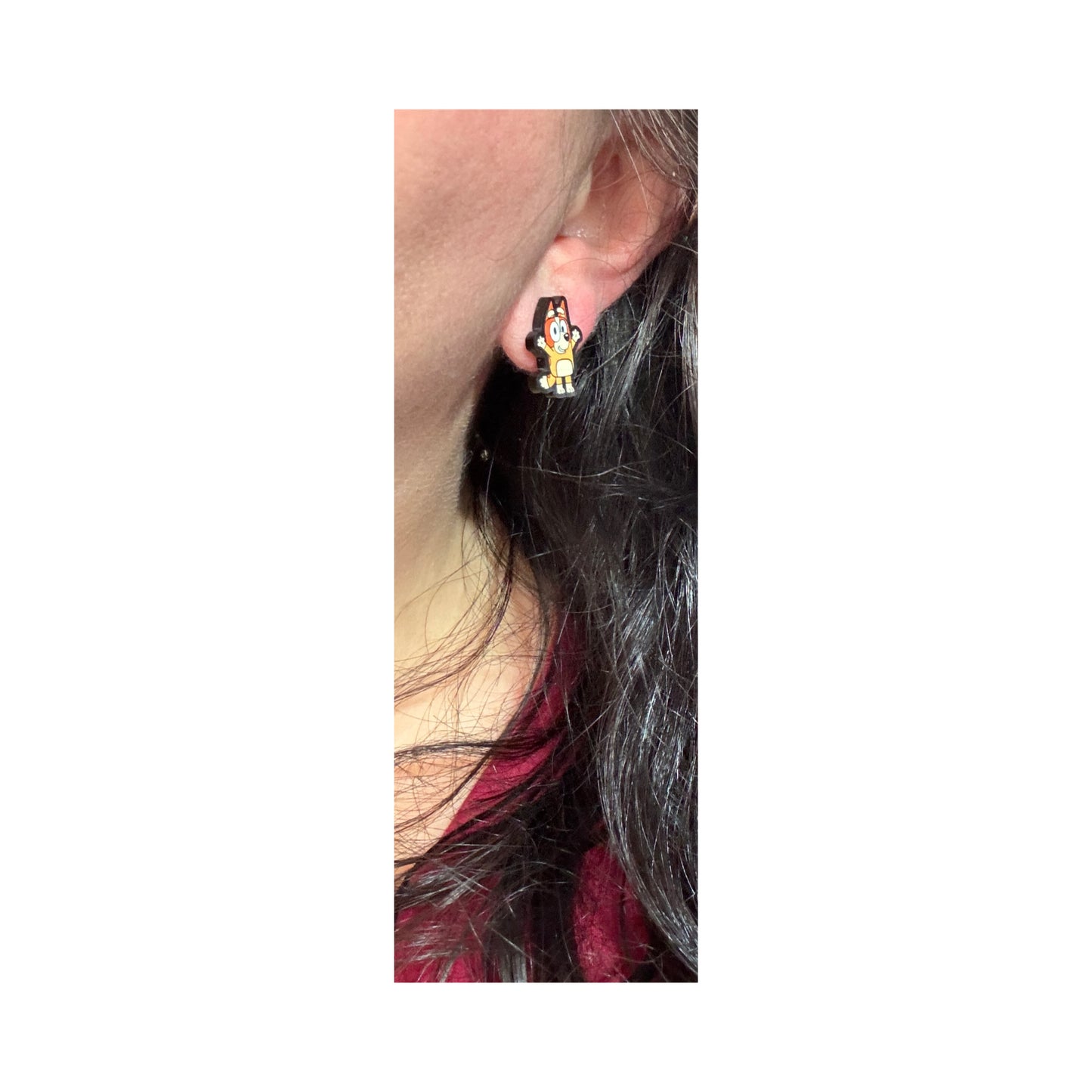Heeler Dog Sister Post Earrings