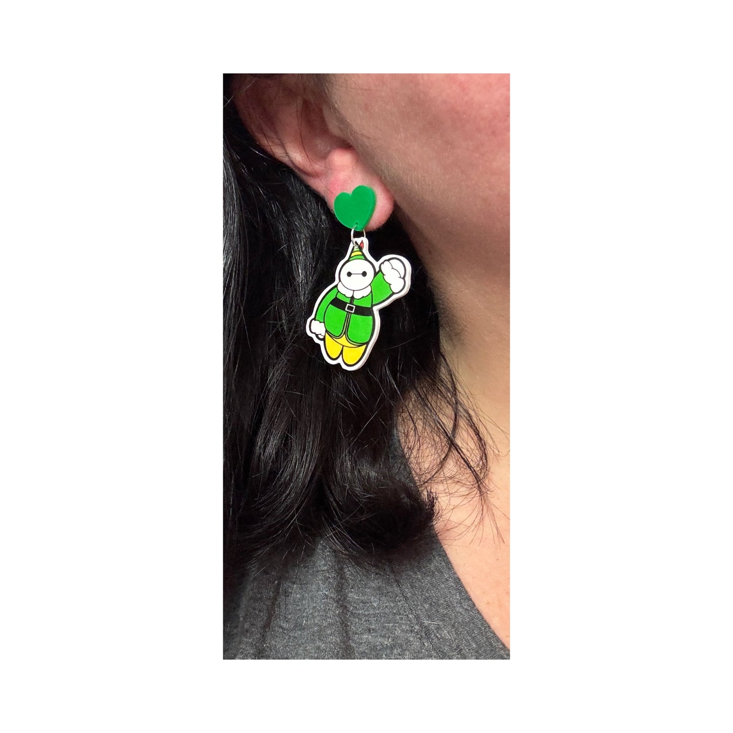 Elf Baymax Drop Earrings