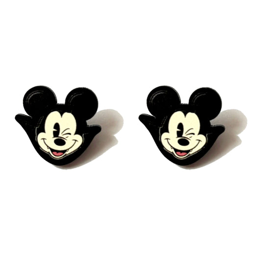 Vampire Winky Mouse Post Earrings