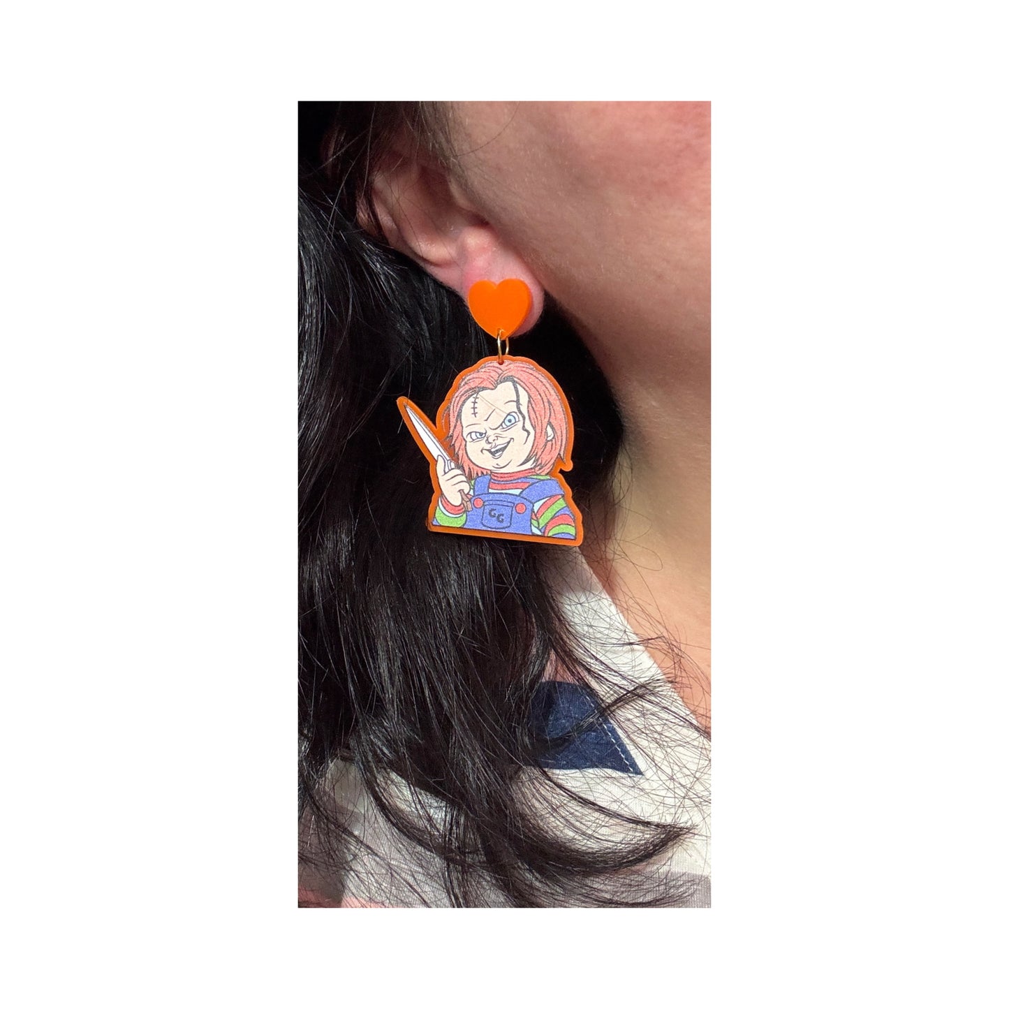 Good Guy Doll Drop Earrings
