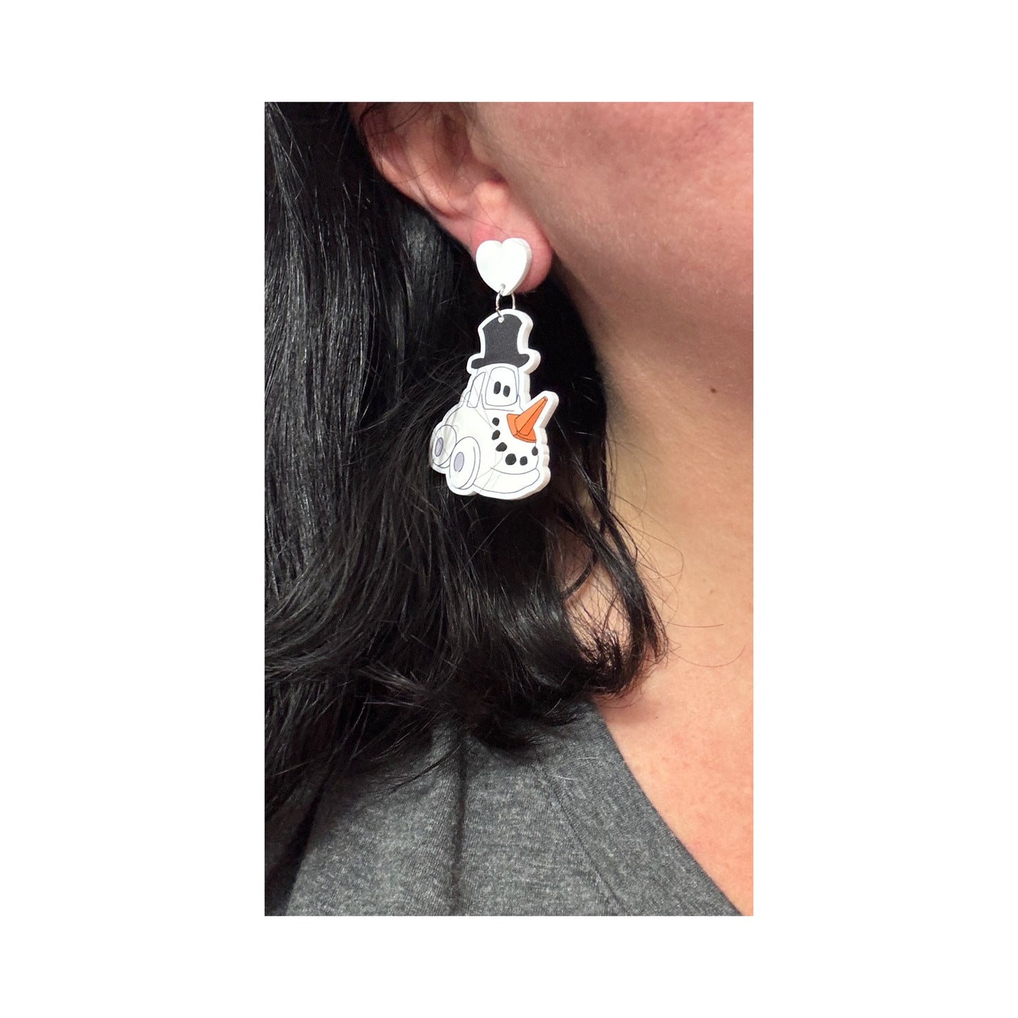Snowy Drop Earrings