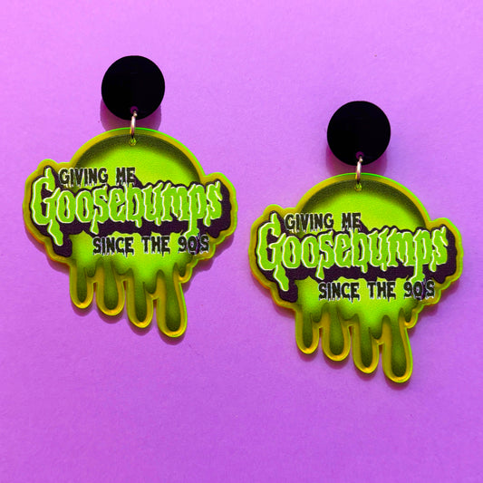 Neon Goosebumps Drop Earrings