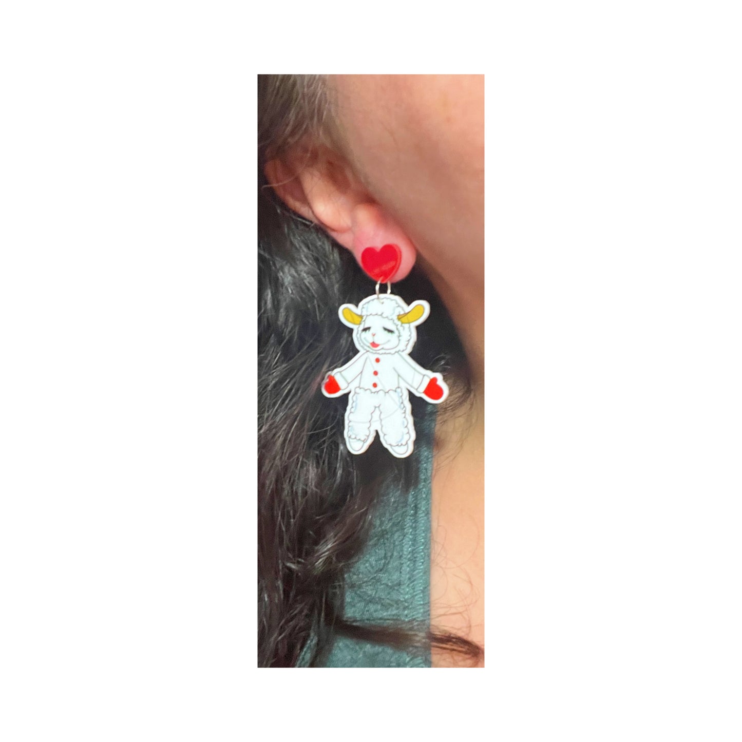 Lamb Chop Drop Earrings