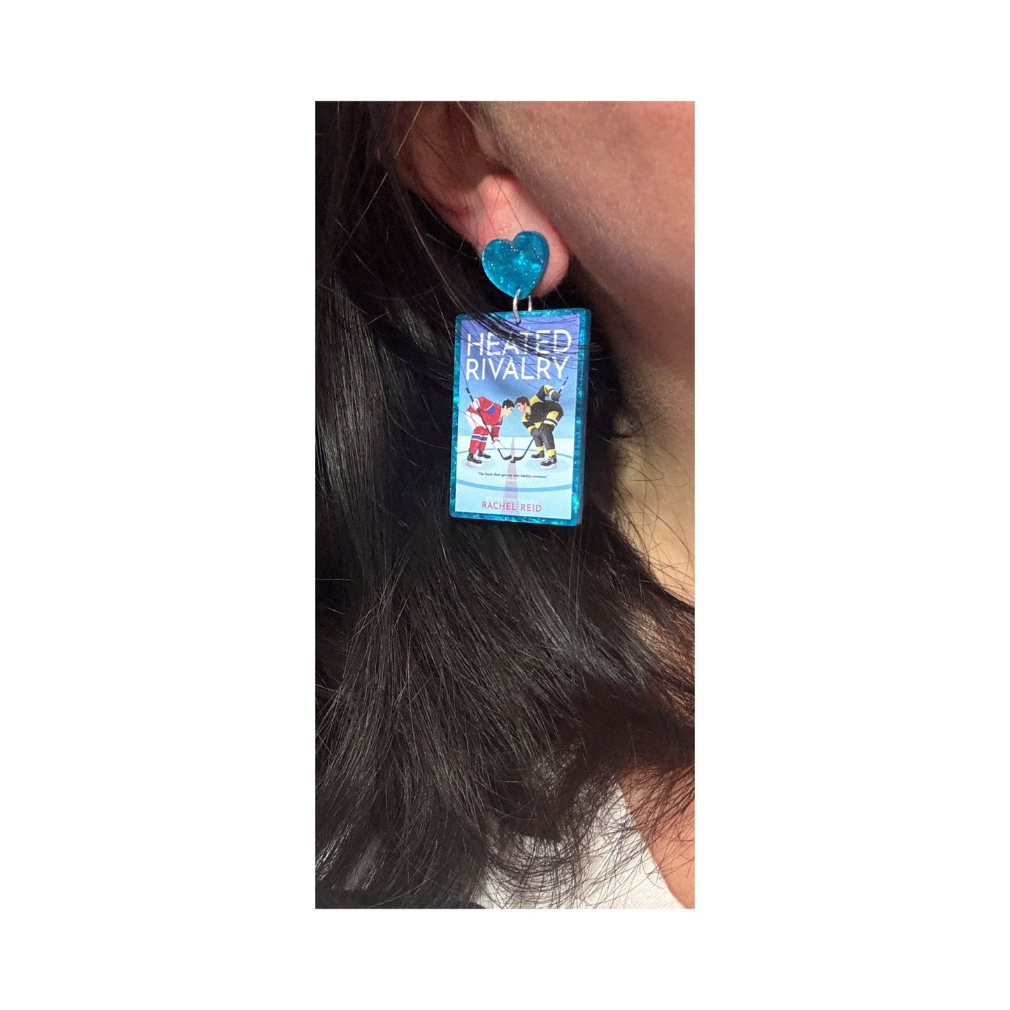 Heated Rivalry Book Drop Earrings