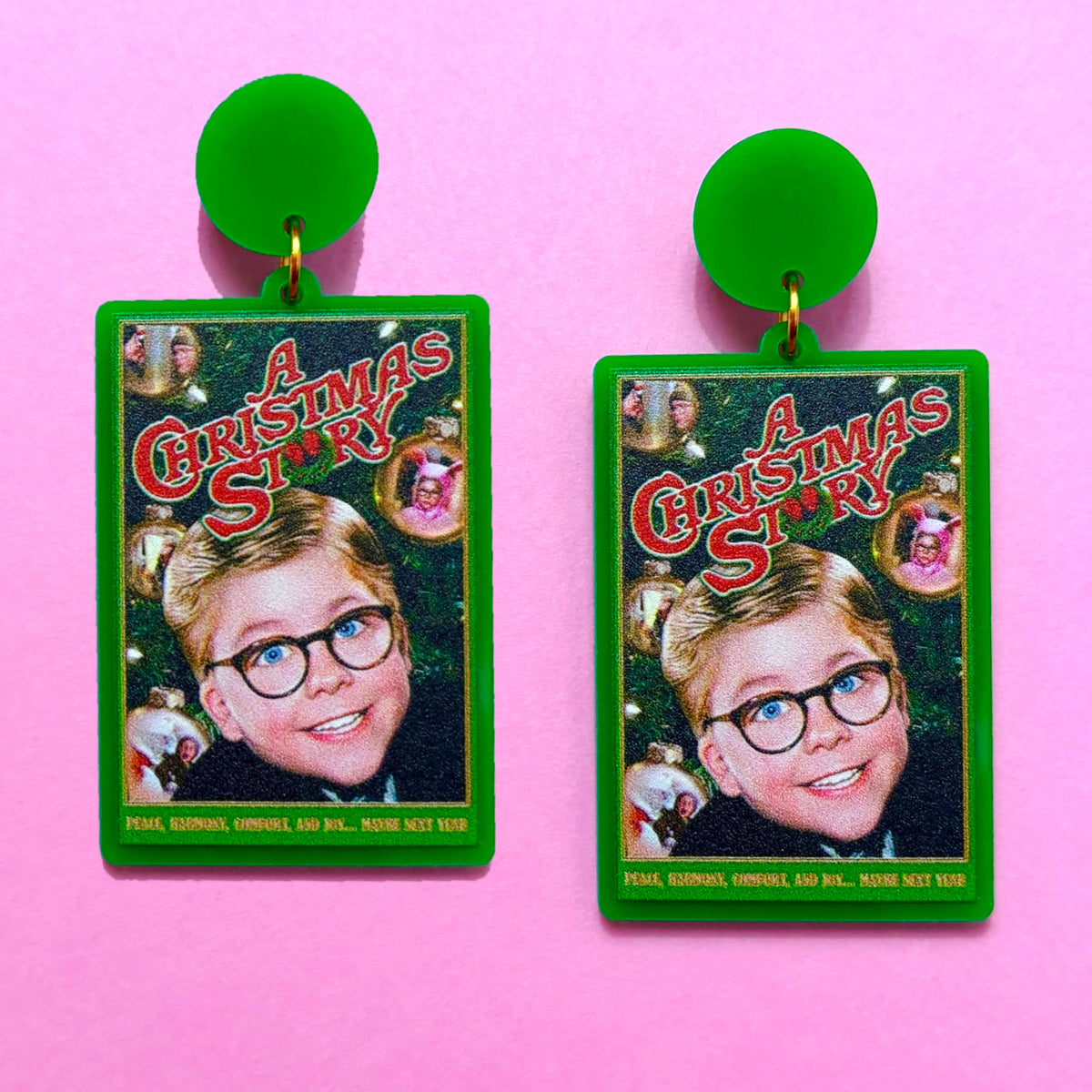 Christmas Story Movie Drop Earrings