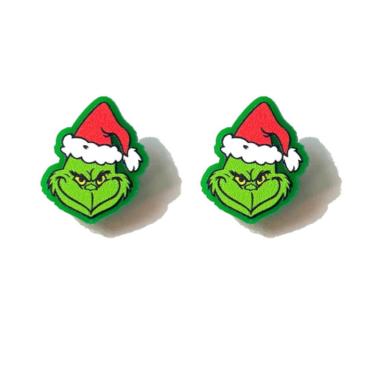 Grinch Post Earrings