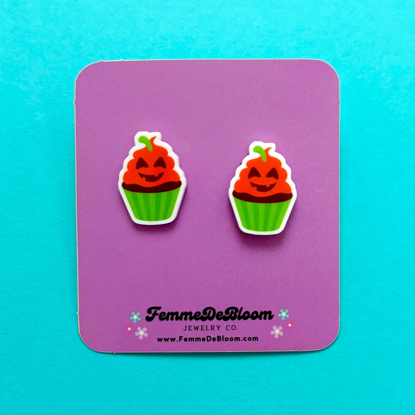 FREE GIFT - Pumpkin Cupcake Post Earrings