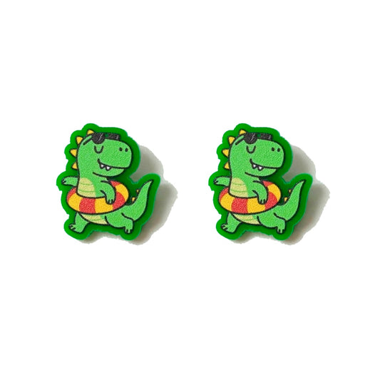 Summer Dino Post Earrings