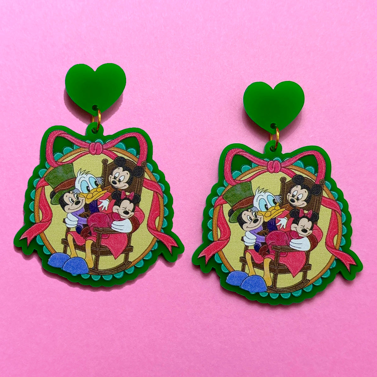 Scrooge & Mouse Cratchit Kids Drop Earrings