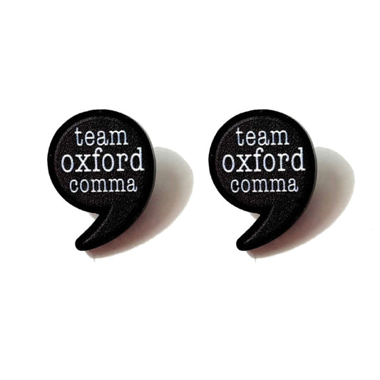Oxford Comma Post Earrings
