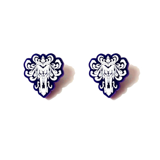 Mansion Wallpaper Symbol Post Earrings