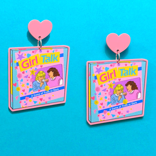 Girl Talk Game Drop Earrings