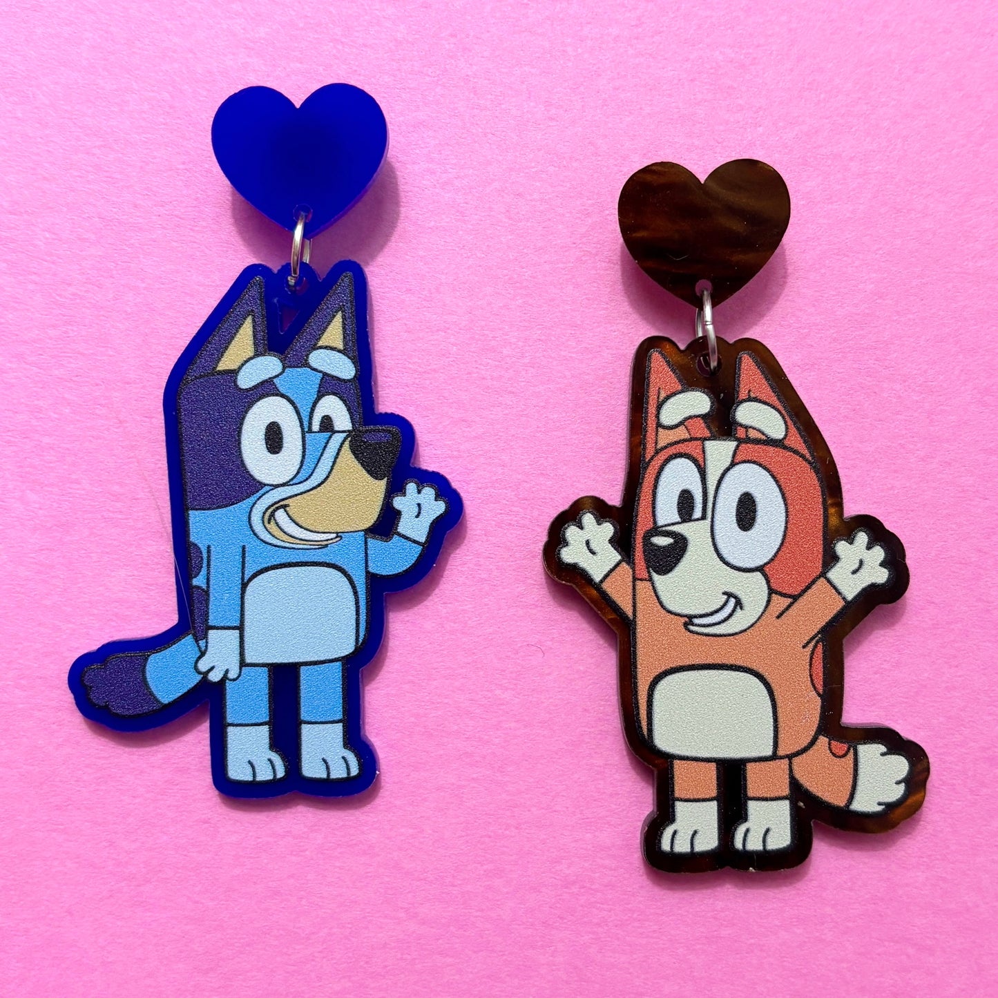 Dog Heeler Sisters Drop Earrings