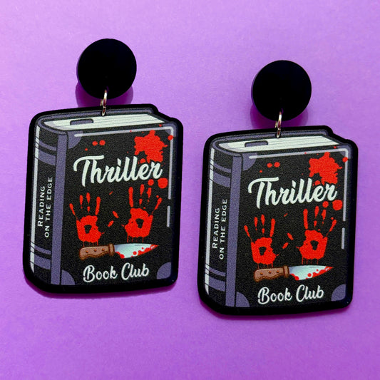 Thriller Book Club Drop Earrings