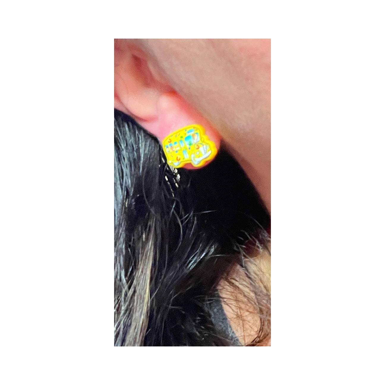 Magic School Bus Post Earrings