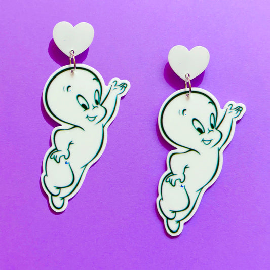 Friendly Ghost Drop Earrings