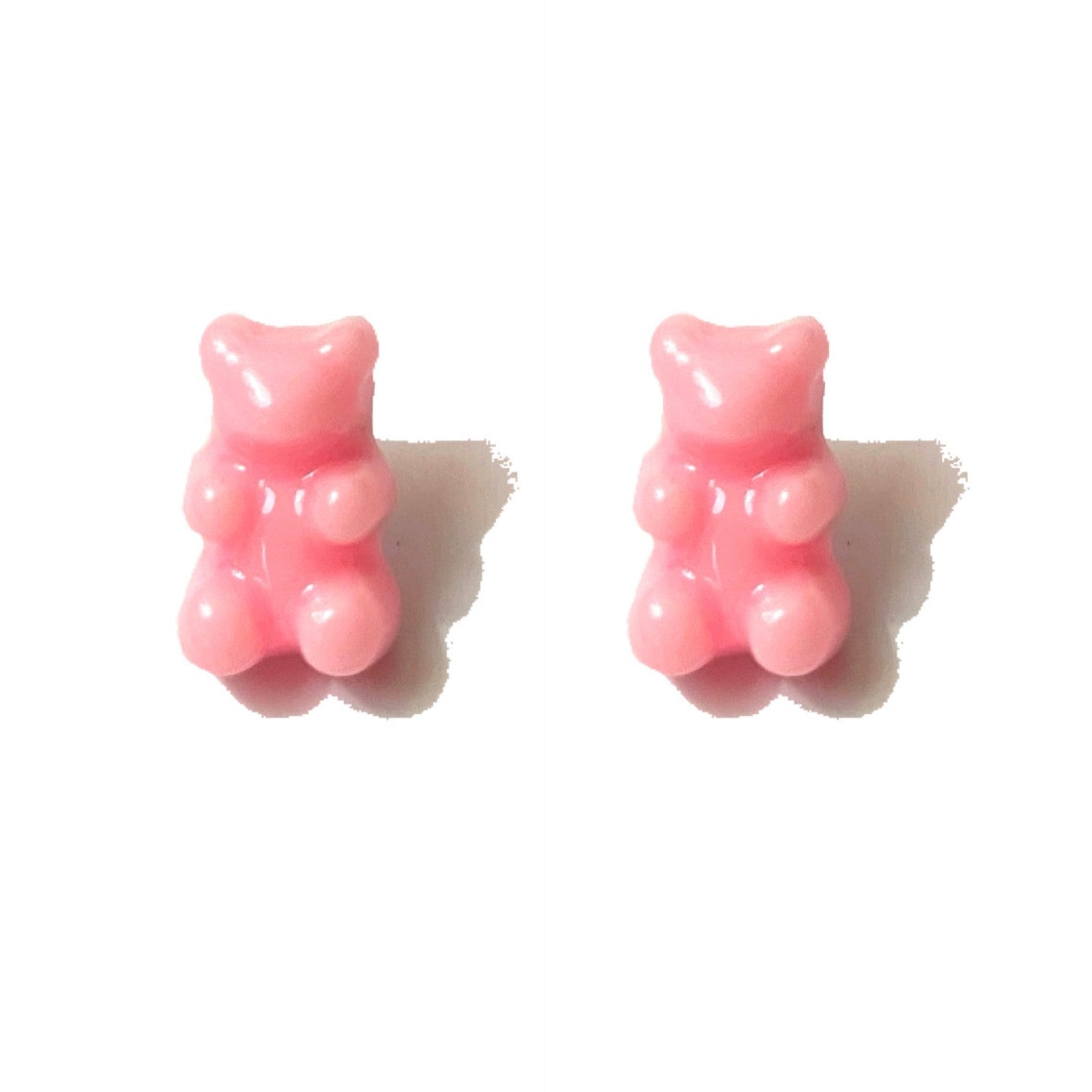 Pink Gummy Bear Post Earrings