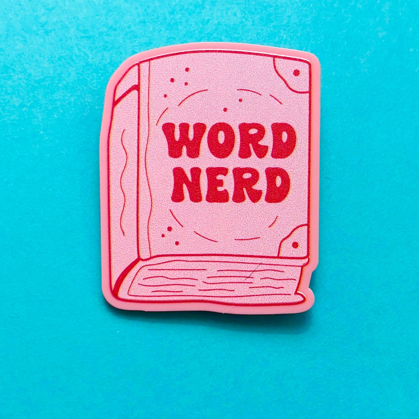 Word Nerd Pin
