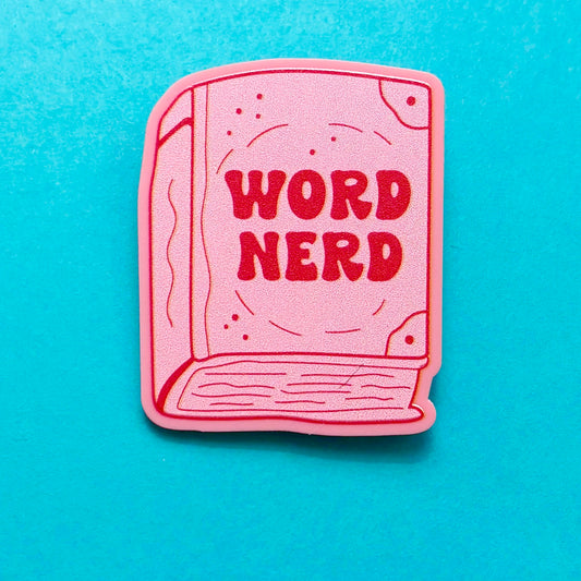 Word Nerd Pin