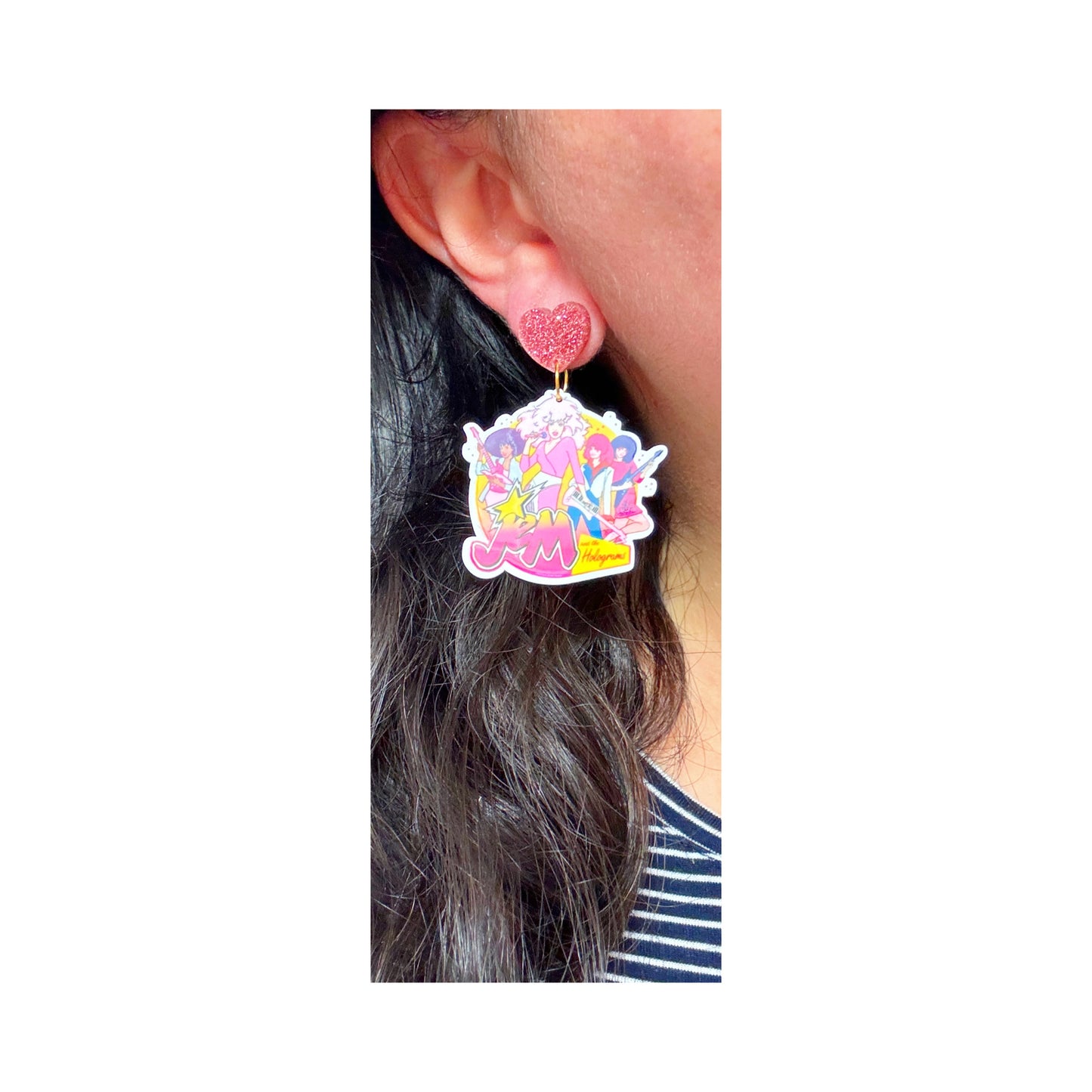 Jem & The Holograms Drop Earrings