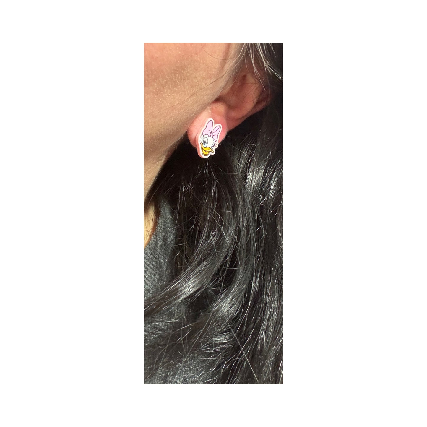 Duck Couple Post Earrings