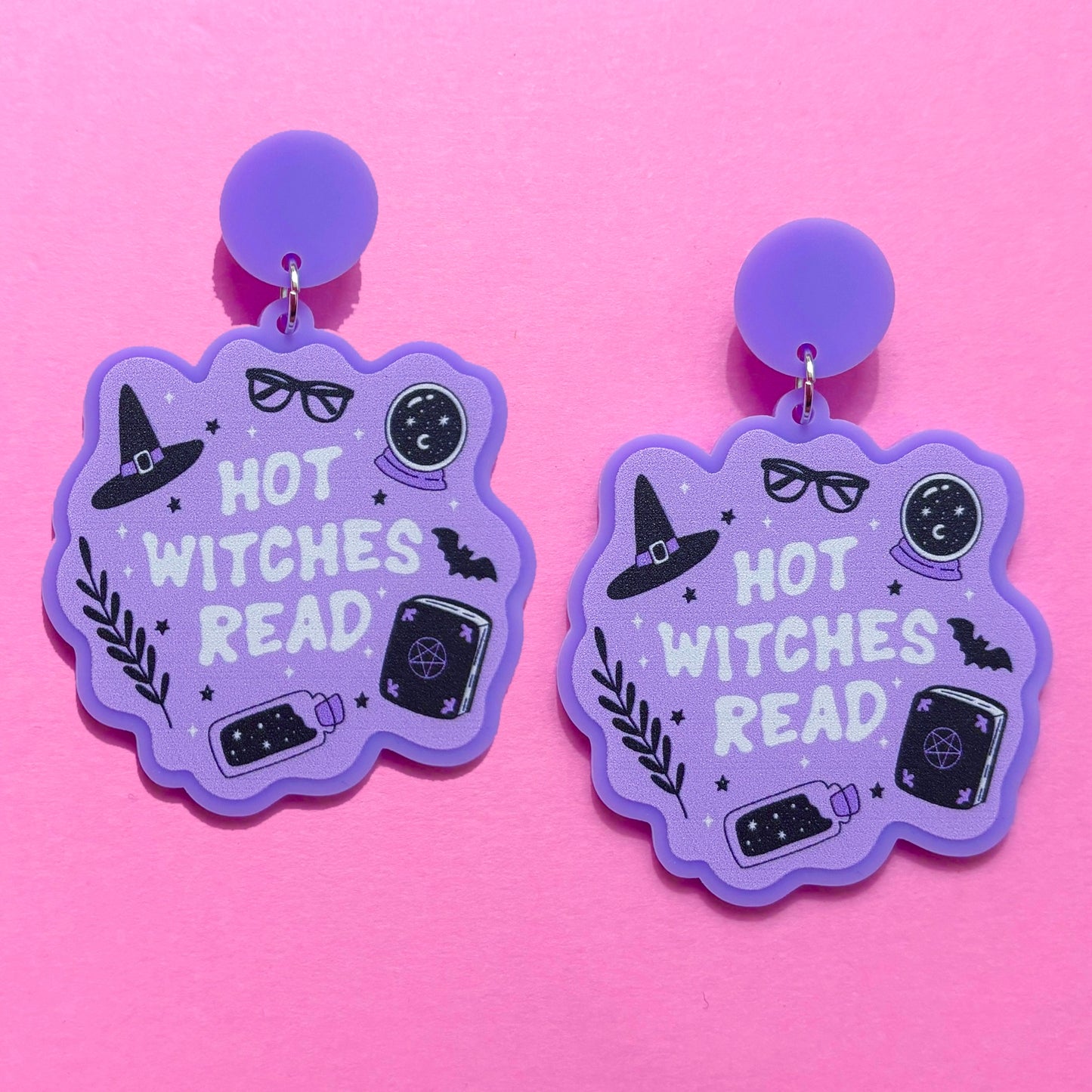 Hot Witches Read Drop Earrings