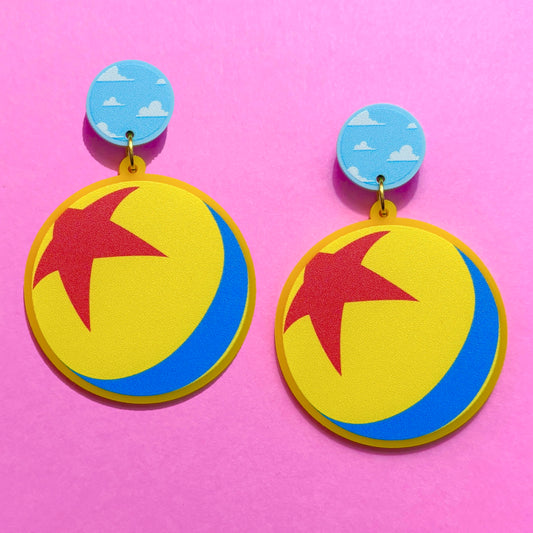 Luxo Ball Inspired Acrylic Drop Earrings